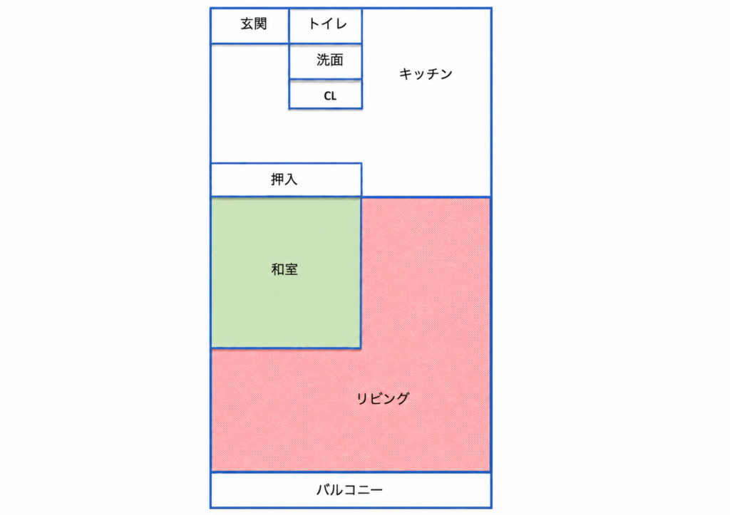 築30年マンションの間取り図